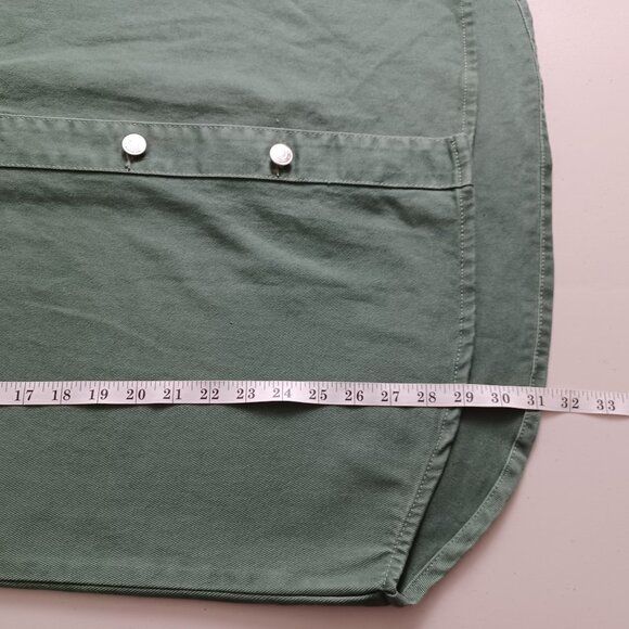 Ardene Green Cotton Twill Shirt Jacket - Picture 16 of 16